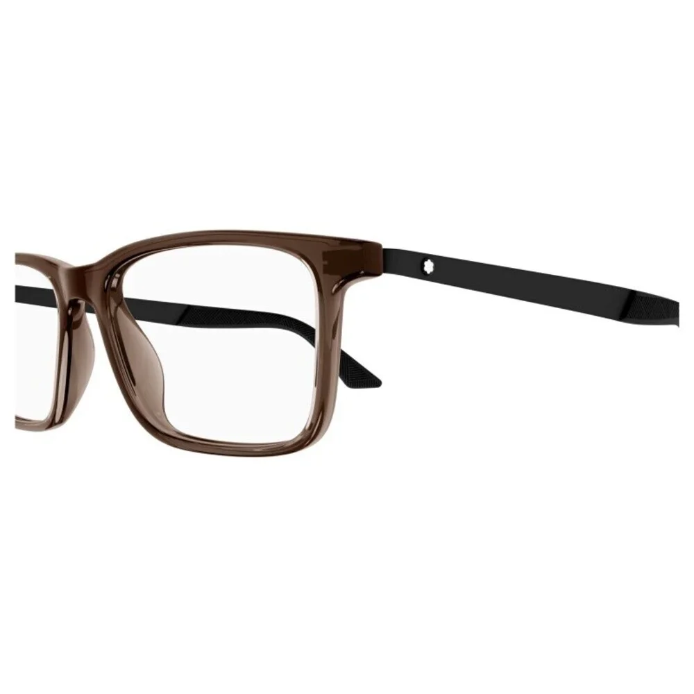 NWT Mont Blanc MB0333o Brown Black 55mm Eyeglasses